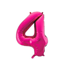 Laden Sie das Bild in den Galerie-Viewer, 1 Folienballon Zahlen von 0-9 PINK 86 cm (Auswahl)
