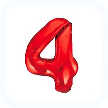 Laden Sie das Bild in den Galerie-Viewer, 1 Folienballon Zahl 0-9 ROT 86 cm (Auswahl)
