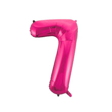 Laden Sie das Bild in den Galerie-Viewer, 1 Folienballon Zahlen von 0-9 PINK 86 cm (Auswahl)
