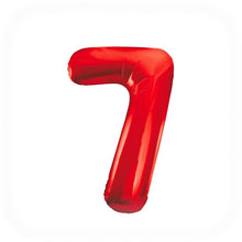 Laden Sie das Bild in den Galerie-Viewer, 1 Folienballon Zahl 0-9 ROT 86 cm (Auswahl)
