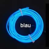 EL Wire Leucht-Schnur 3 m in BLAU