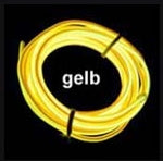 EL Wire Leucht-Schnur 3 m in GELB