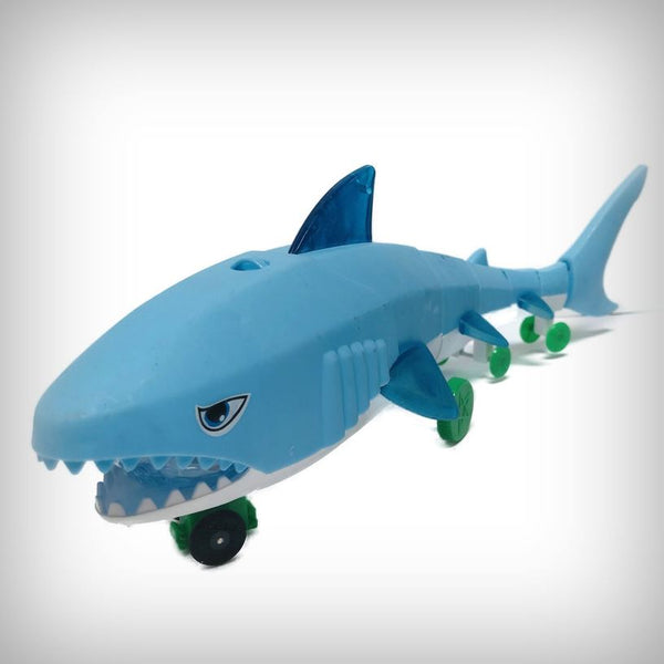 1 LED Haifisch mit Sound hellblau