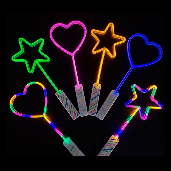1 LED Neon Leuchtstab Stern MULTICOLOR